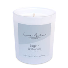 Load image into Gallery viewer, sage-driftwood-soy-candle